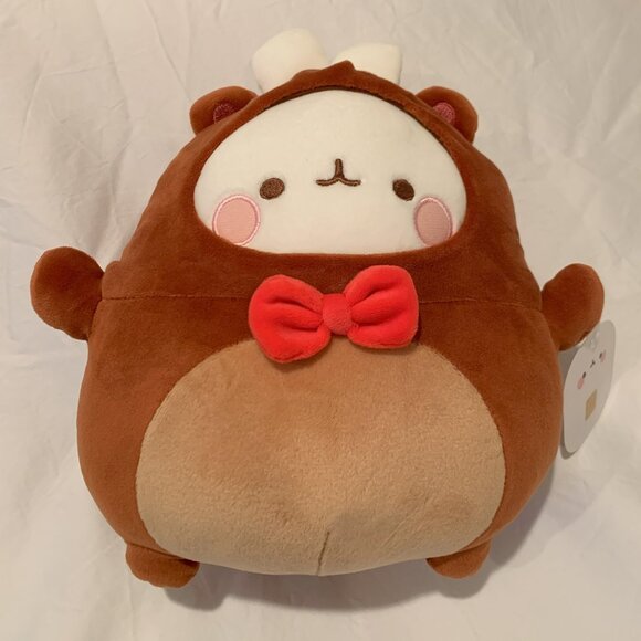 Molang The HAPPY BUNNY Stuffed Plush Rabbit Toy Doll 30cm 12inch - Picture 1 of 6